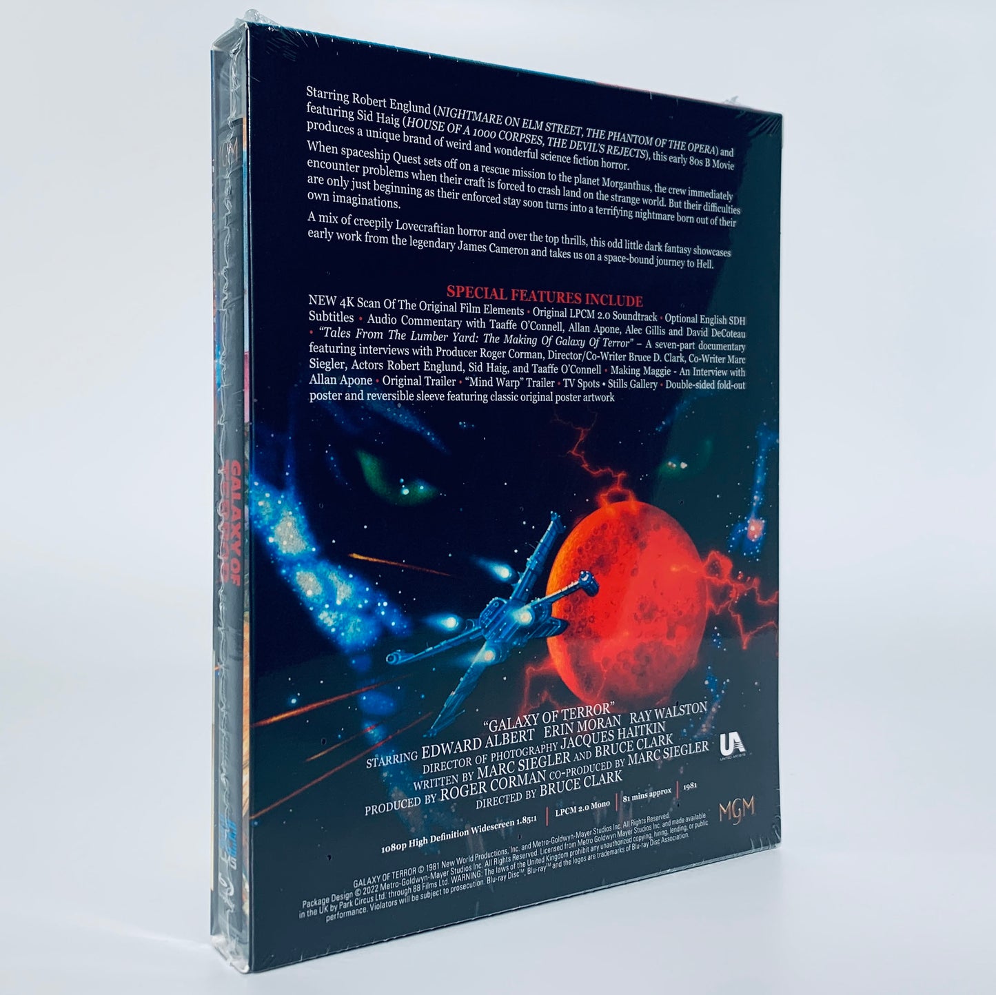Galaxy of Terror 1980 Alien Limited Edition Slipcase Region B Blu-ray 88 Films UK