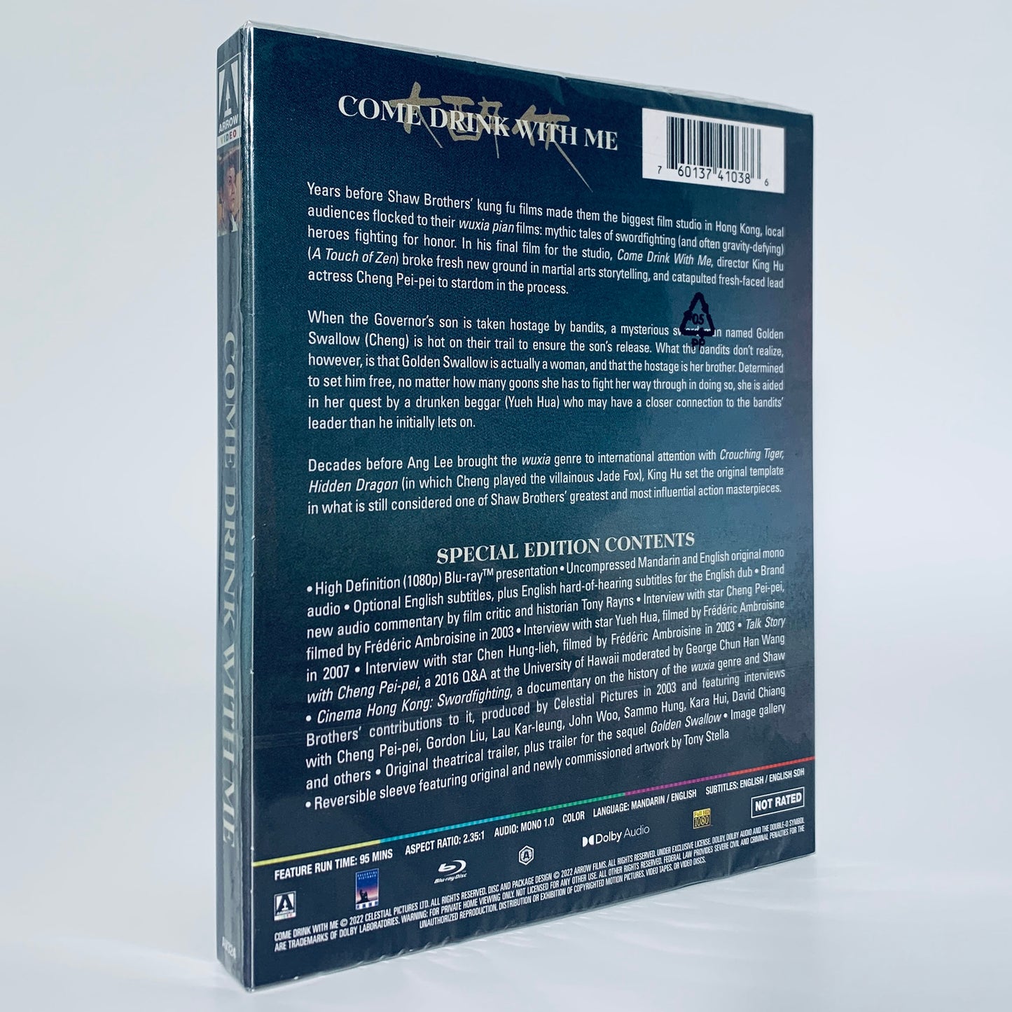 Come Drink with Me Limited Edition Blu-ray Arrow Films Cheng Pei-pei King Hu Shaw Brothers
