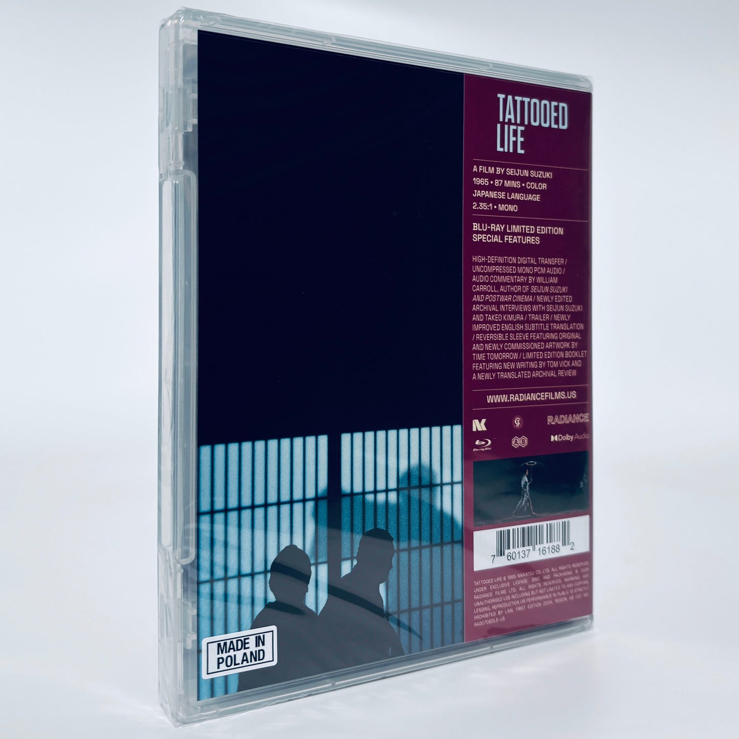 Tattooed Life Blu-ray Seijun Suzuki 1965 Limited Edition Radiance Seijun Suzuki