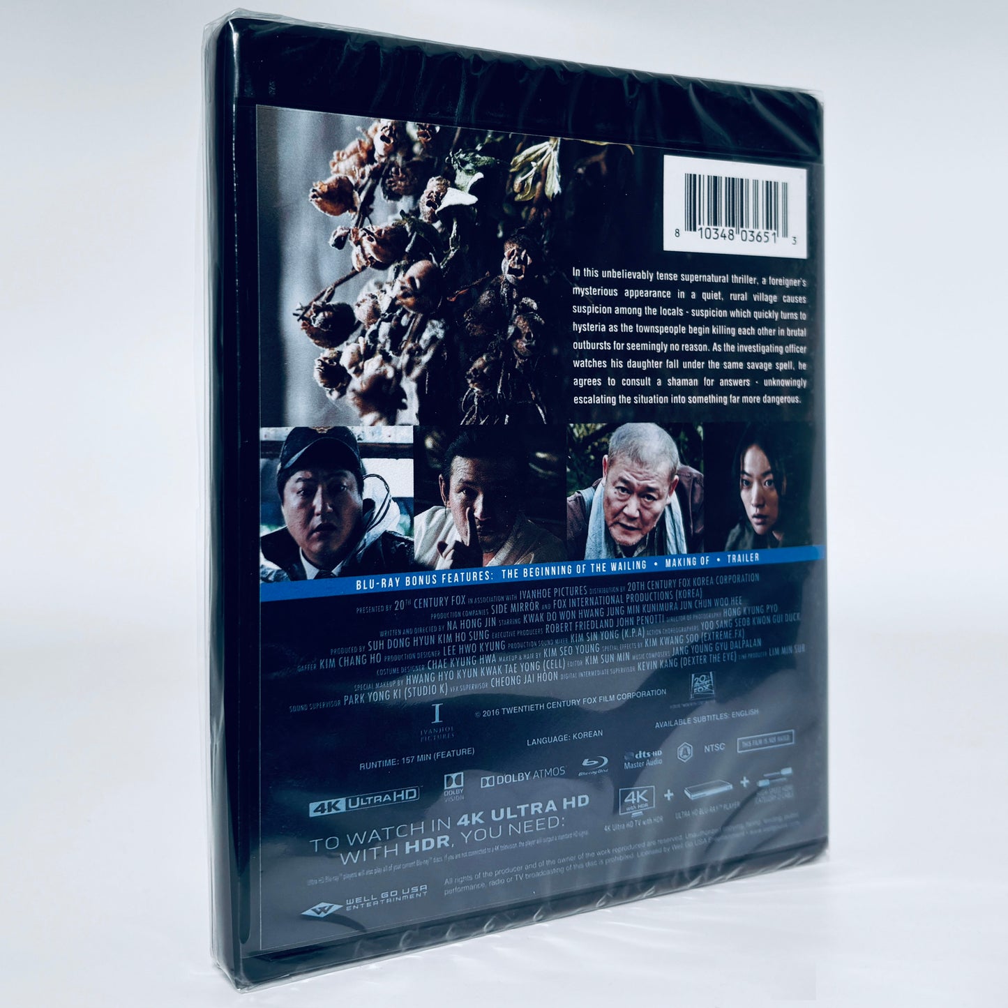 The Wailing 4K Ultra HD Korean Horror Blu-ray Well Go USA Na Hong-jin
