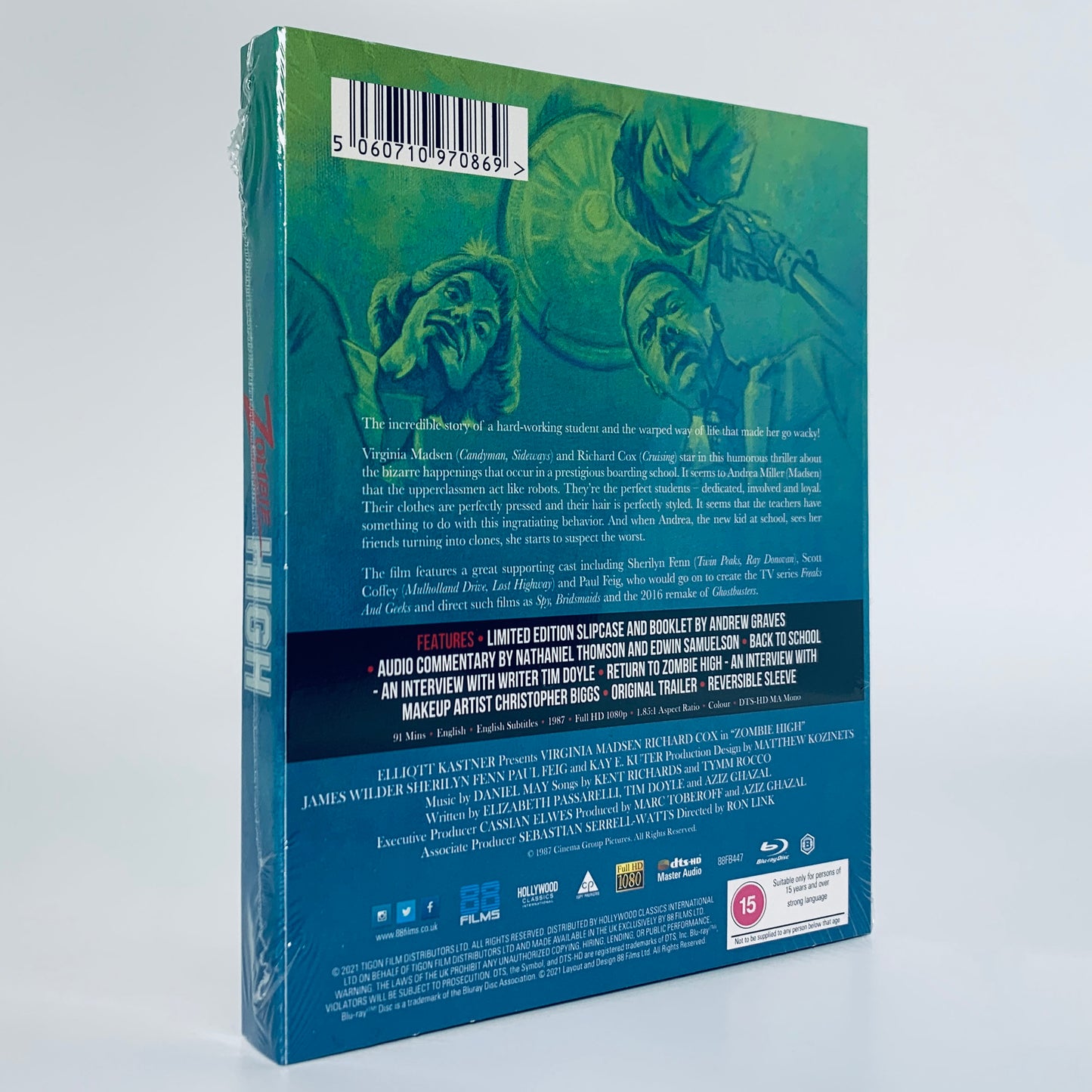 Zombie High Slipcase Region B Blu-ray 88 Films UK School That Ate My Brain