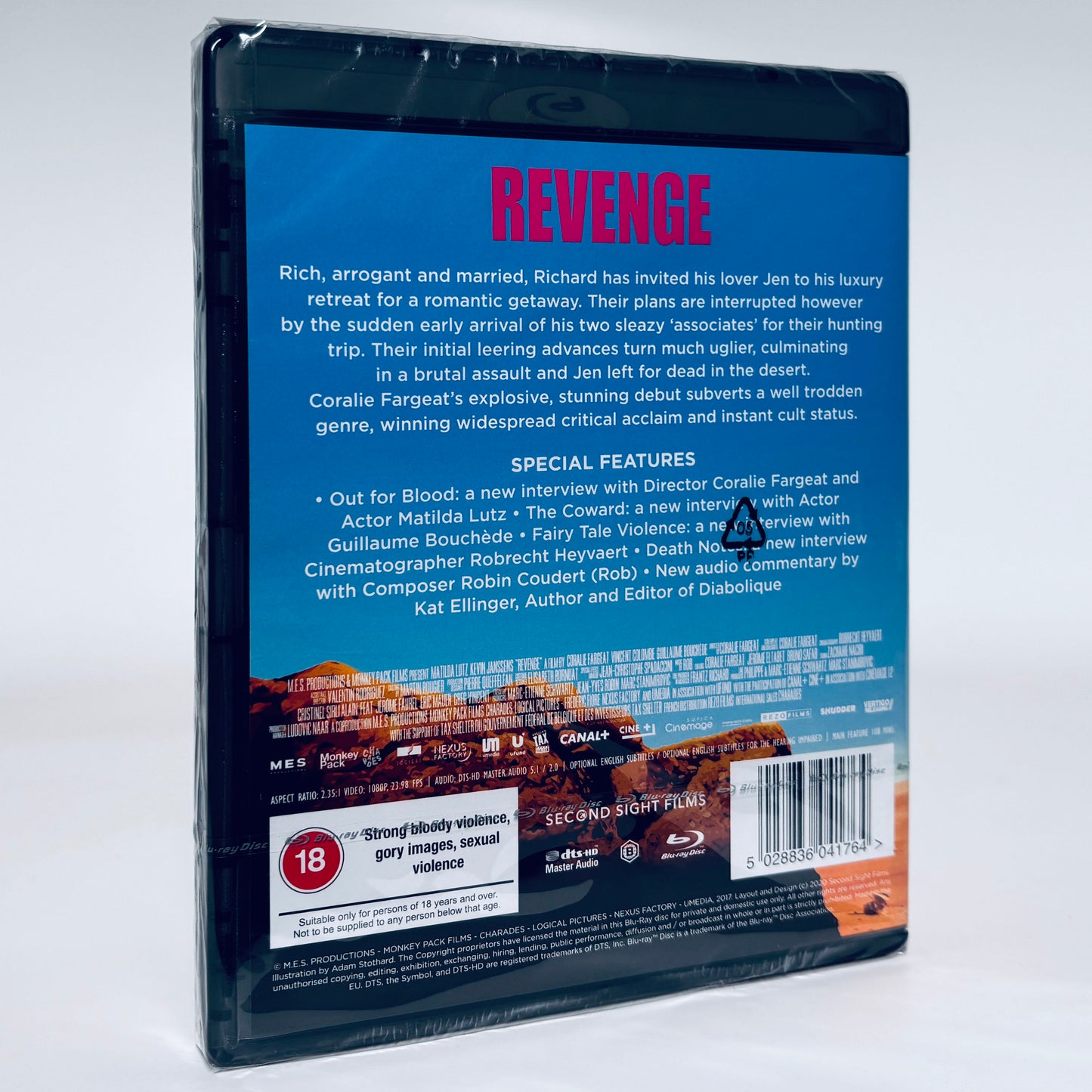 Revenge 2017 Coralie Fargeat Matilda Lutz The Substance Blu-ray Second Sight