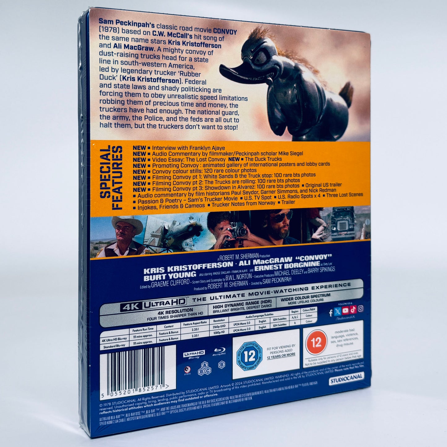 Convoy 4K Ultra HD Blu-ray 1978 Sam Peckinpah Steel Book SteelBook Studio Canal