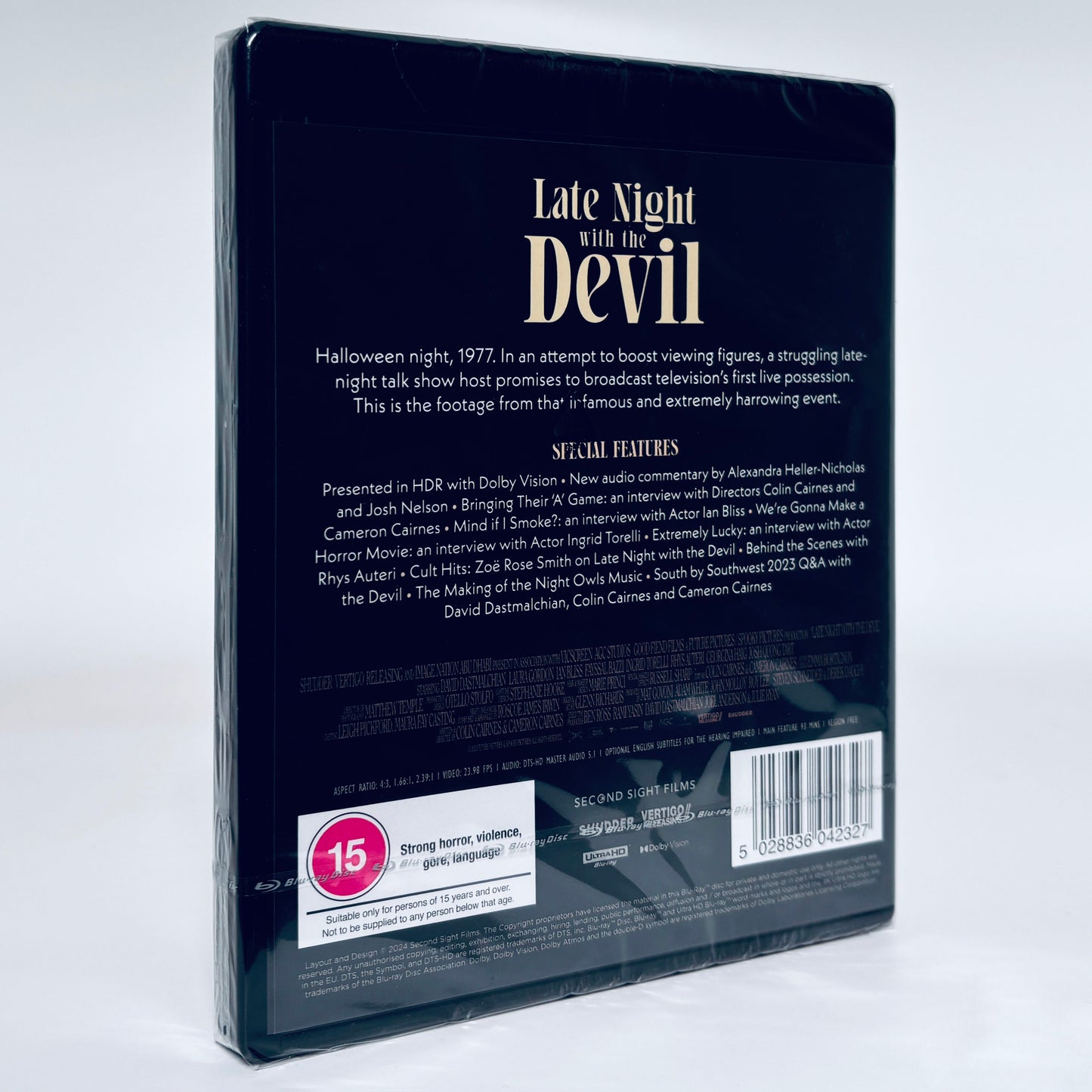 Late Night With The Devil 4K Ultra HD Second Sight Standard Blu-ray