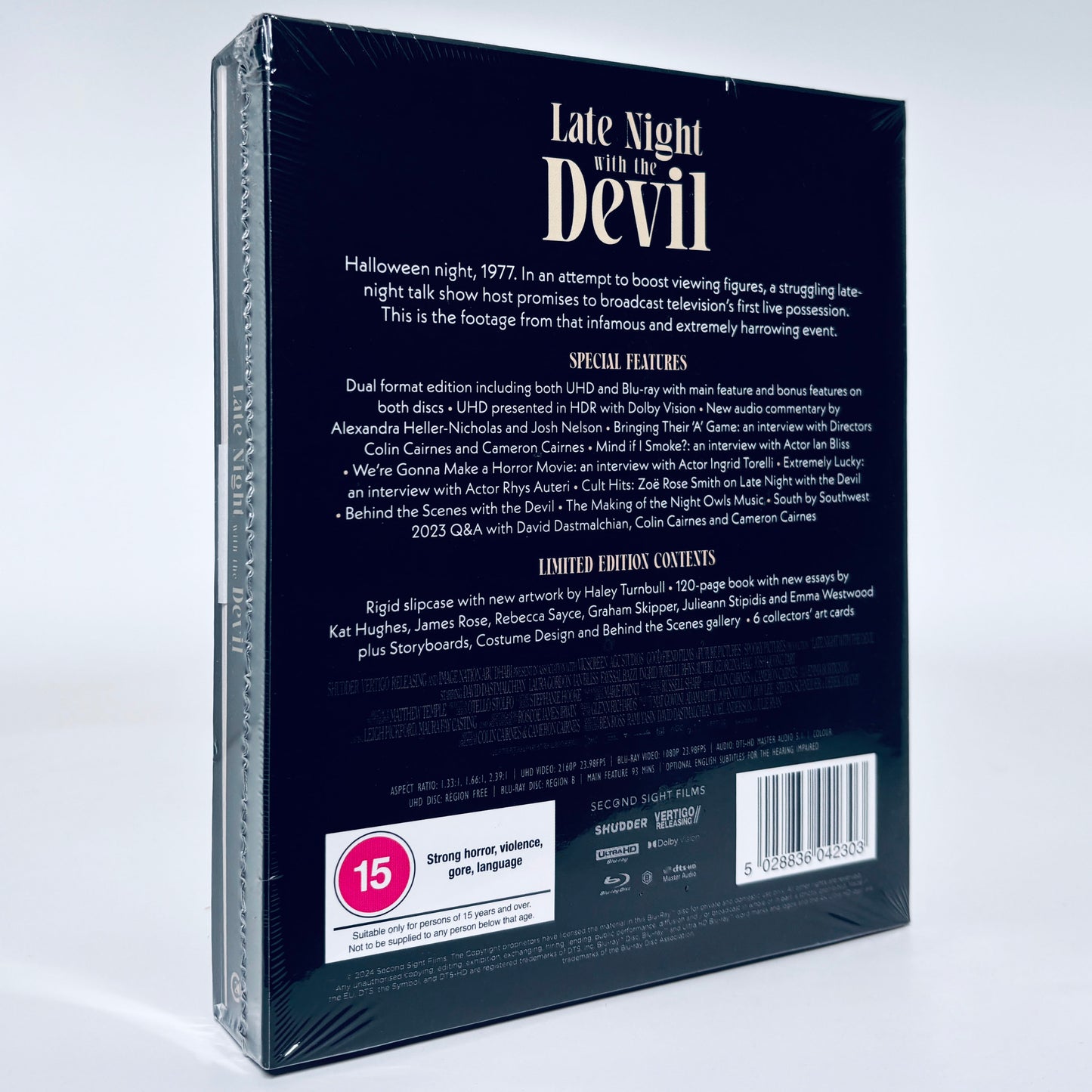 Late Night With The Devil 4K Ultra HD Second Sight Limited Edition Blu-ray