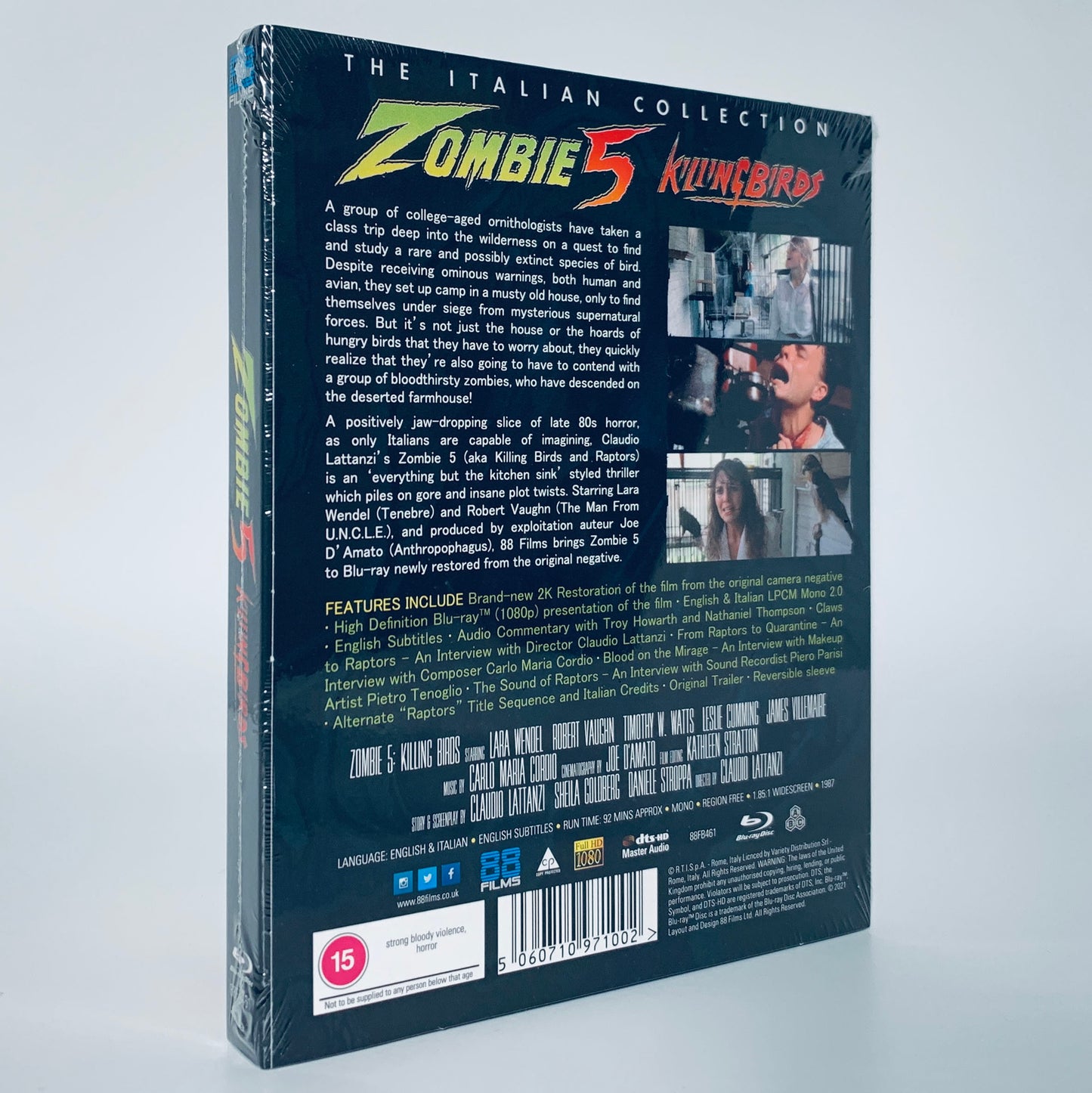 Zombie 5: Killing Birds All Region Blu-ray 88 Films UK Italian Collection