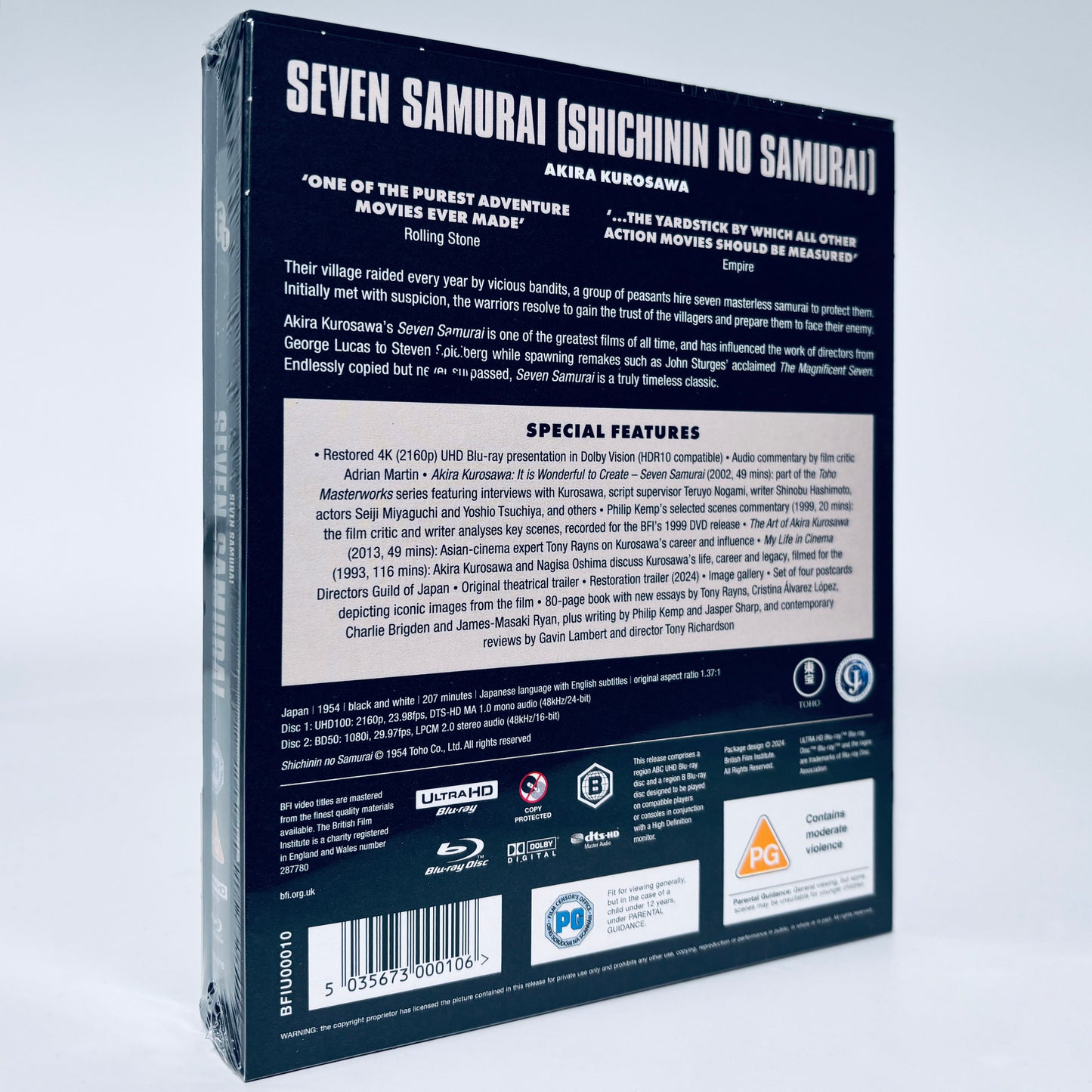 Seven Samurai 4K Ultra HD Blu-ray Akira Kurosawa BFI British Film Institute