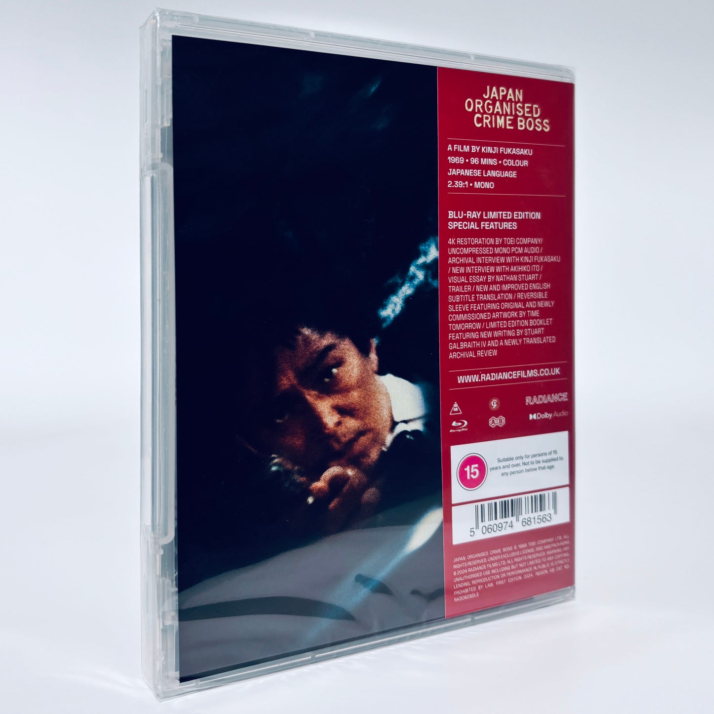 Japan Organized Crime Boss Blu-ray Radiance Organised 1969 Kinji Fukasaku