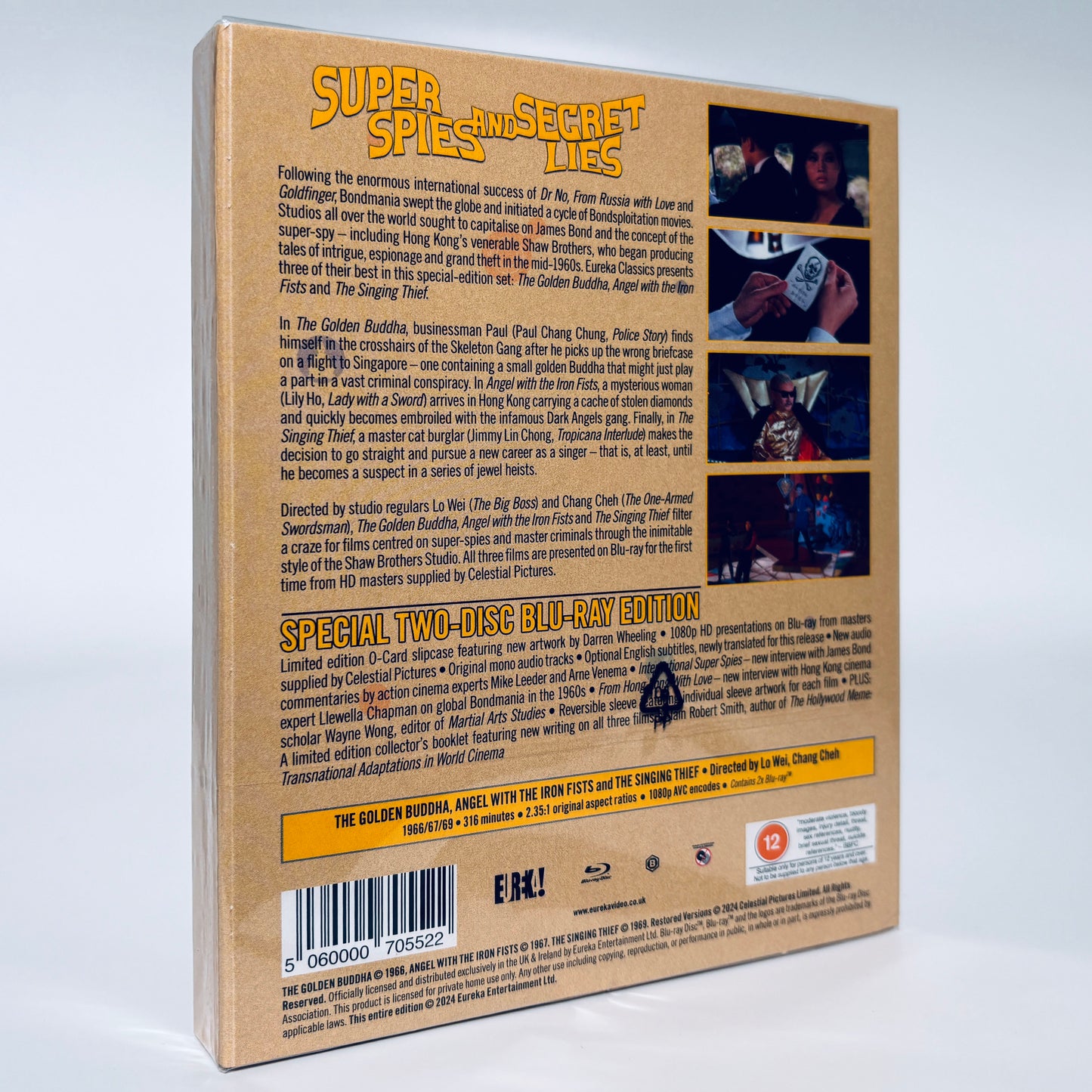 Super Spies and Secret Lies Blu-ray Eureka Golden Buddha Iron Fists Singing Thief Angel with the Iron Fists