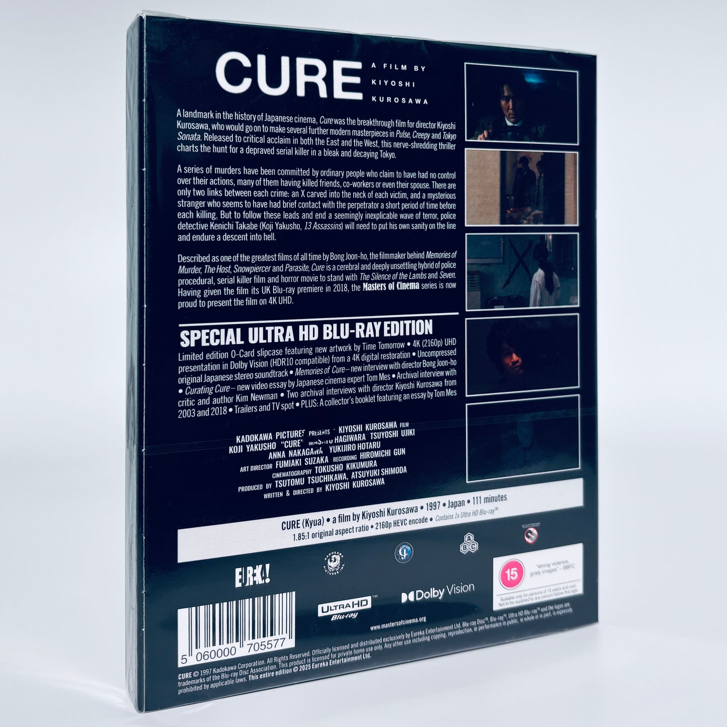 Cure 4K Ultra HD UHD Blu-ray 1997 Eureka Kiyoshi Kurosawa Japanese Thriller