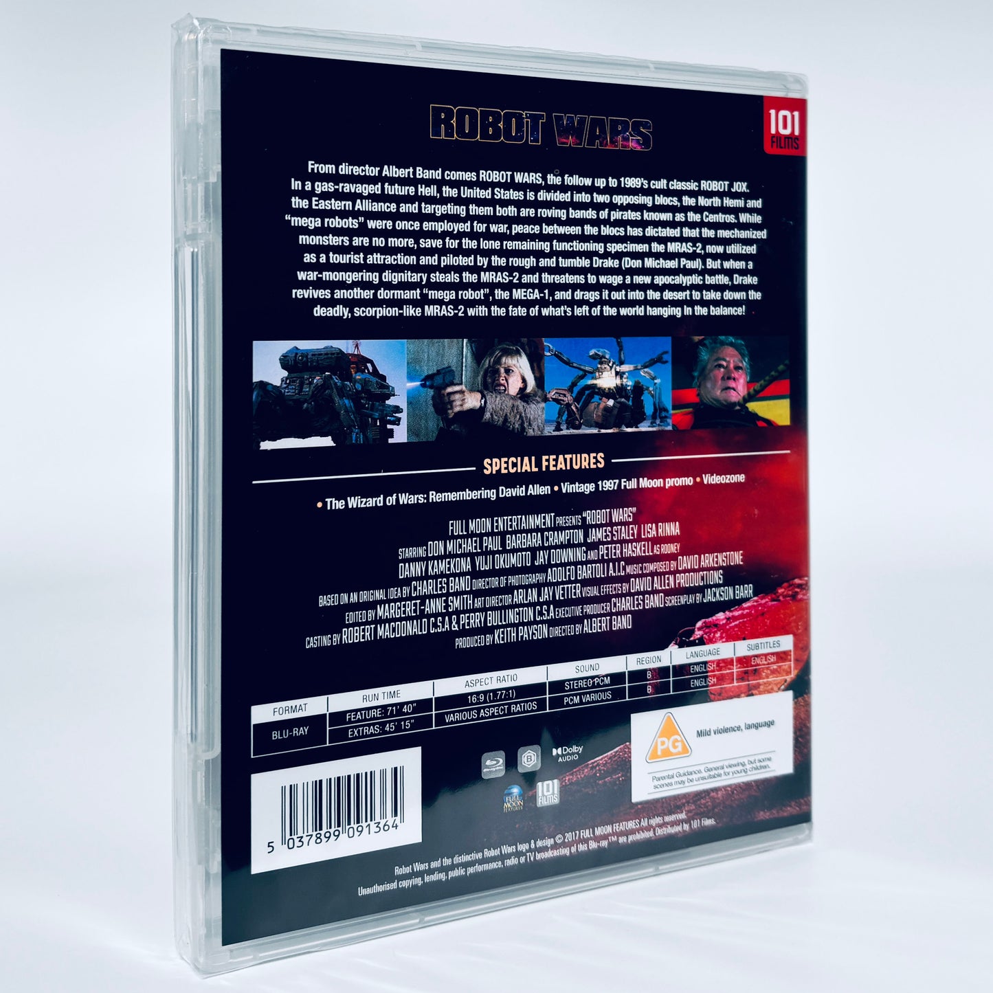 Robot Wars Blu-ray 1993 101 Films cyberpunk Albert Band Charles Robot Jox