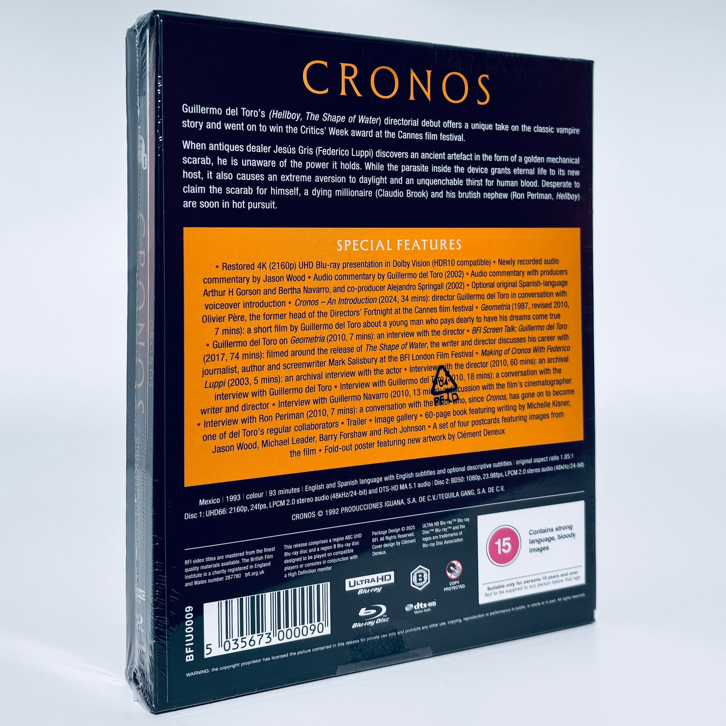Cronos 4K Ultra HD Blu-ray BFI British Film Institute vampire Guillermo del Toro