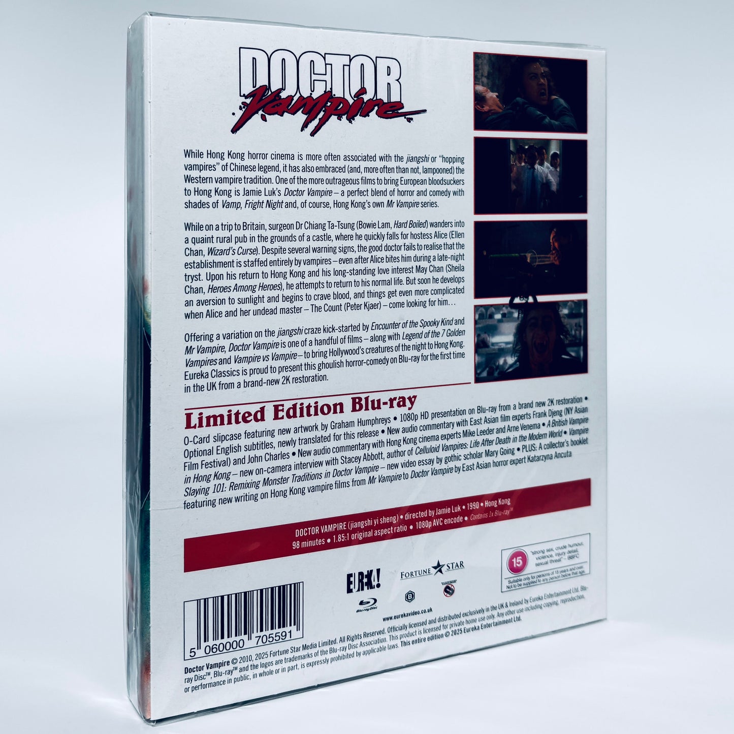 Doctor Vampire Blu-ray 1990 Jamie Luk Eureka jiangshi Mr Hong Kong