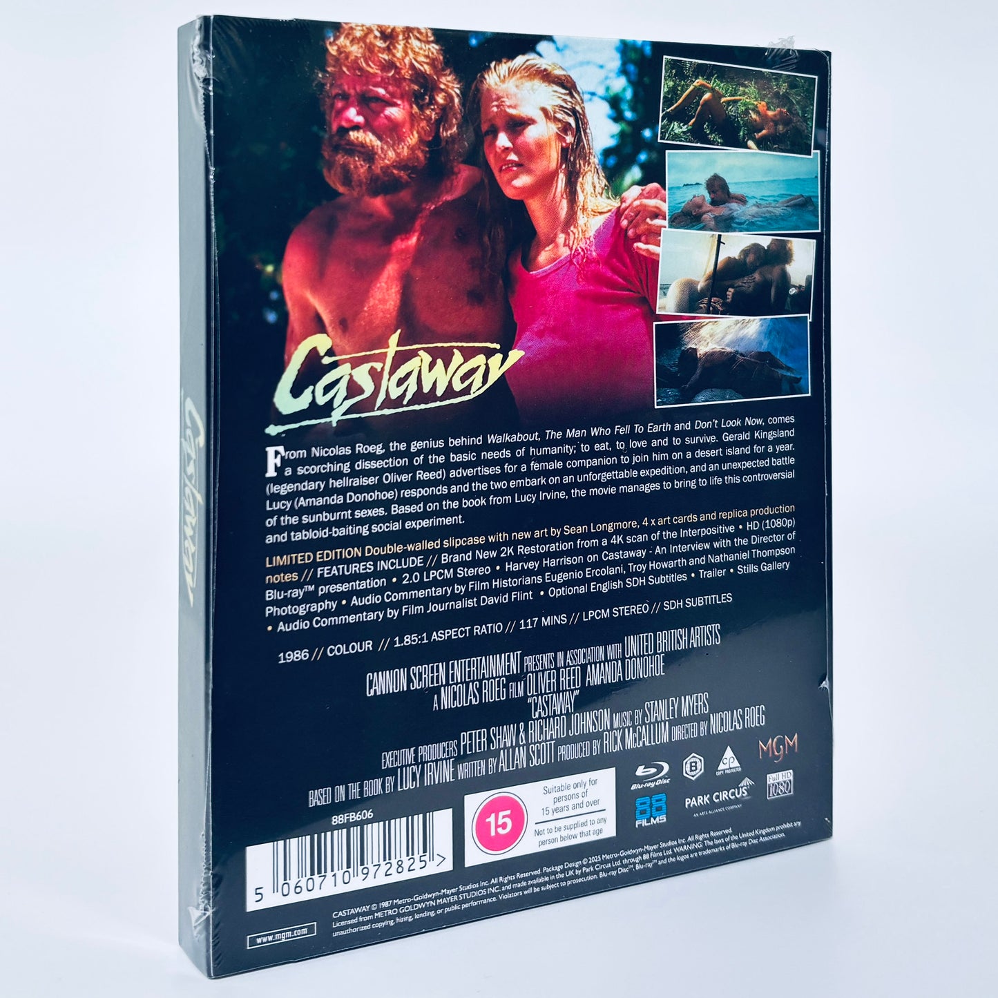 Castaway Blu-ray 1986 88 Films Oliver Reed Amanda Donohoe Cast Away