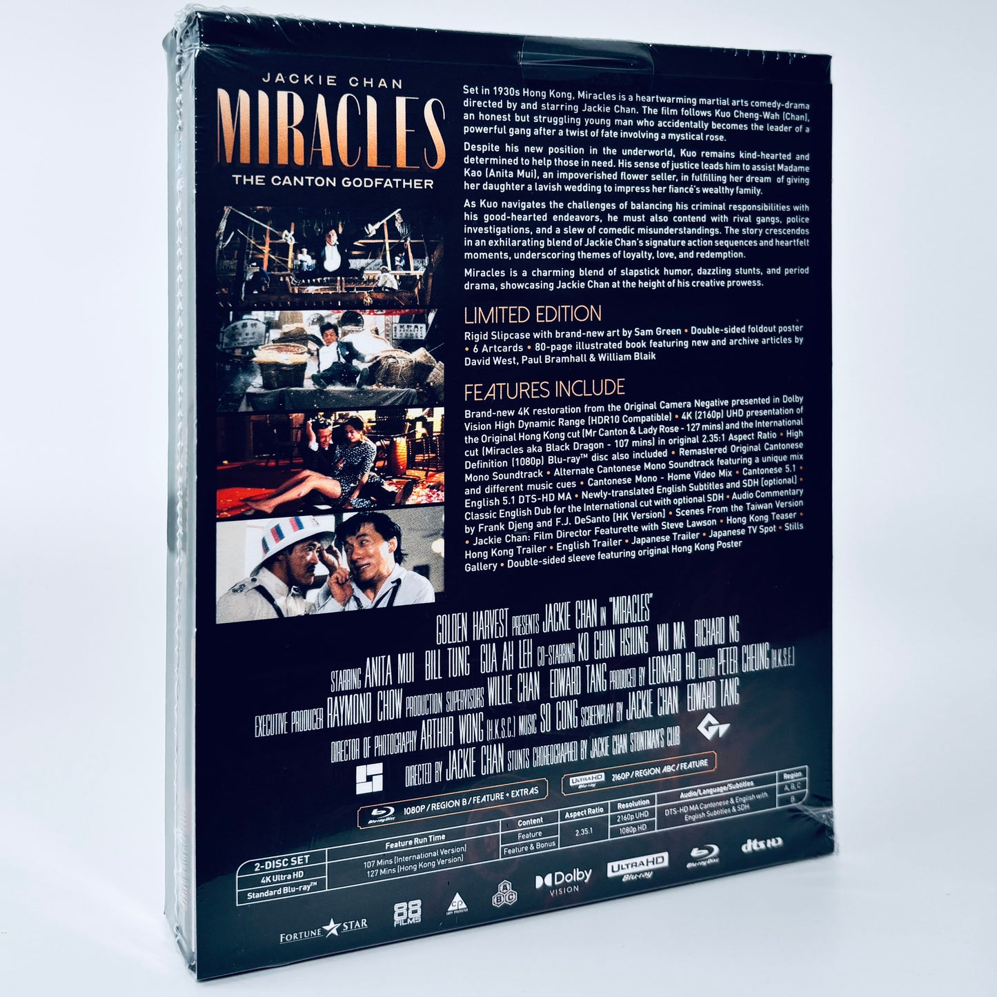Miracles 4K UHD Blu-ray Jackie Chan 88 Films Ultra HD Me Canton and Lady Rose