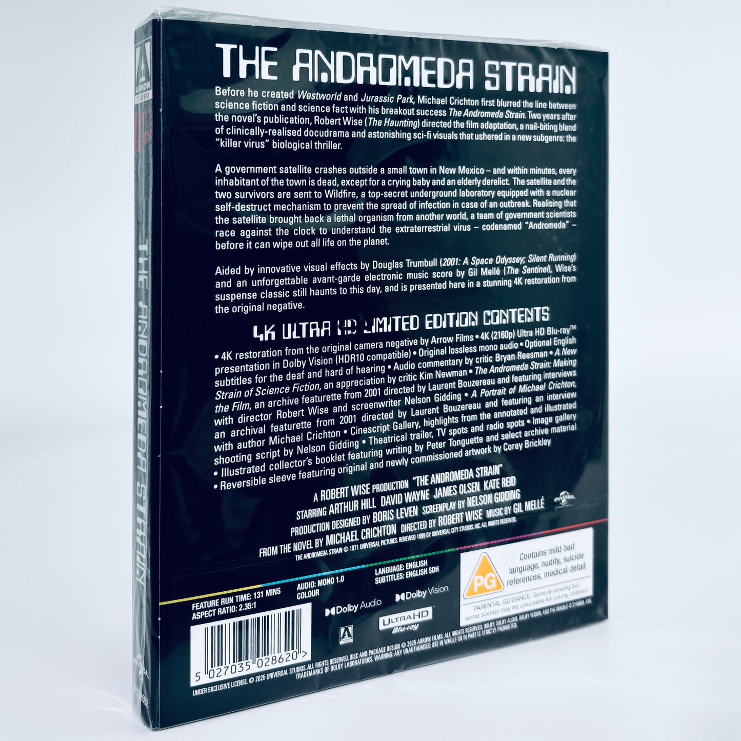 The Andromeda Strain 1971 4K Ultra HD Blu-ray UHD Arrow Michael Crichton