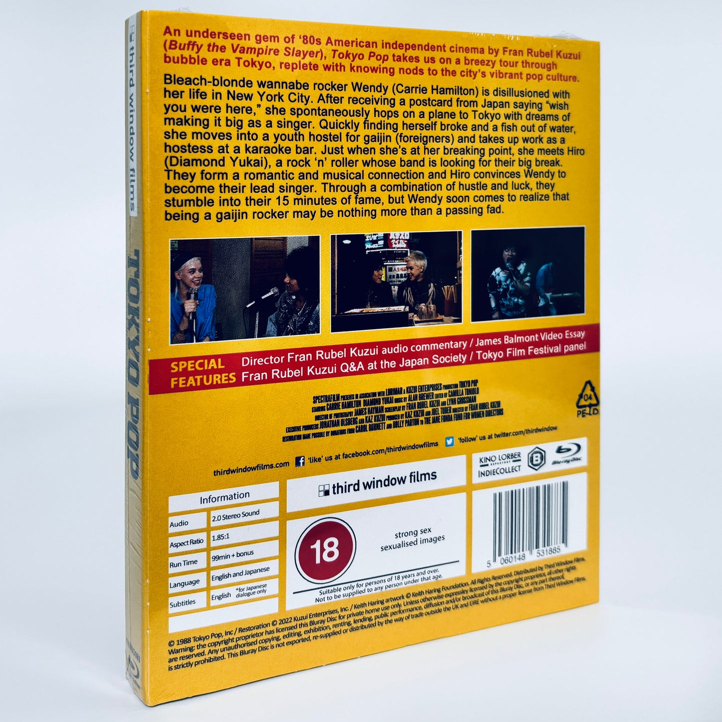 Tokyo Pop Blu-ray 1988 Third Window Films Fran Rubel Kuzui