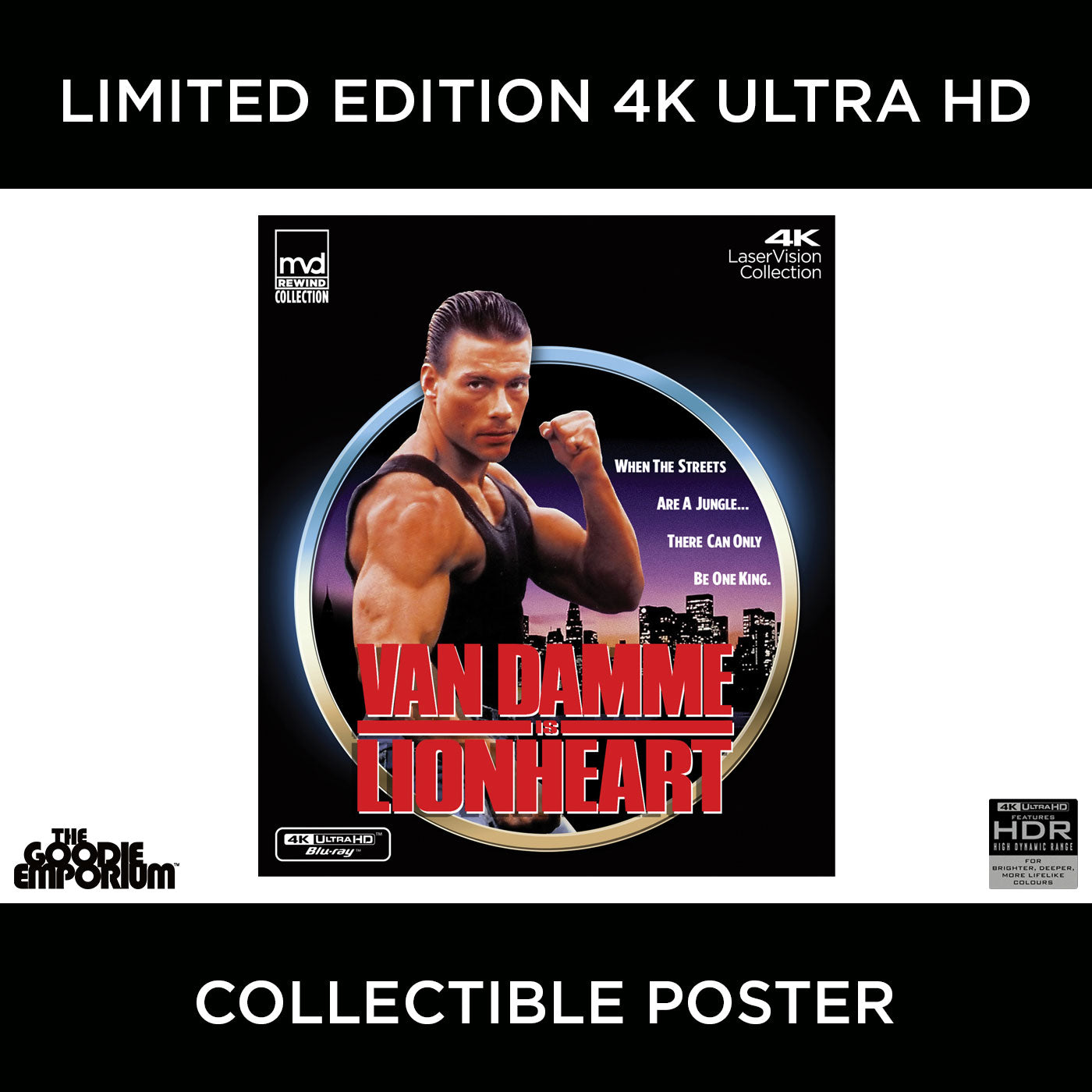 Lionheart Extended Cut 4K Ultra HD Blu-ray MVD Jean-Claude Van Damme AWOL