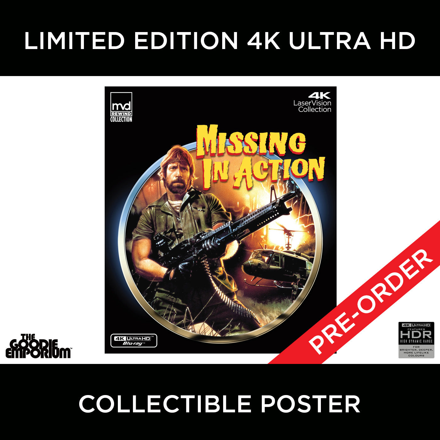 Missing in Action 4K Ultra HD Blu-ray MVD Chuck Norris 1984