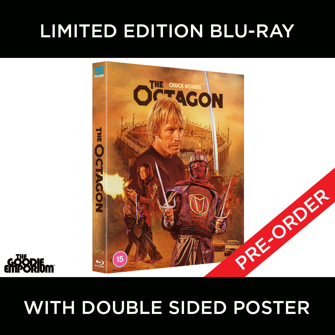 The Octagon Blu-ray 1980 88 Films Chuck Norris Ninja Lee Van Cleef Tadashi Yamashita Richard Norton