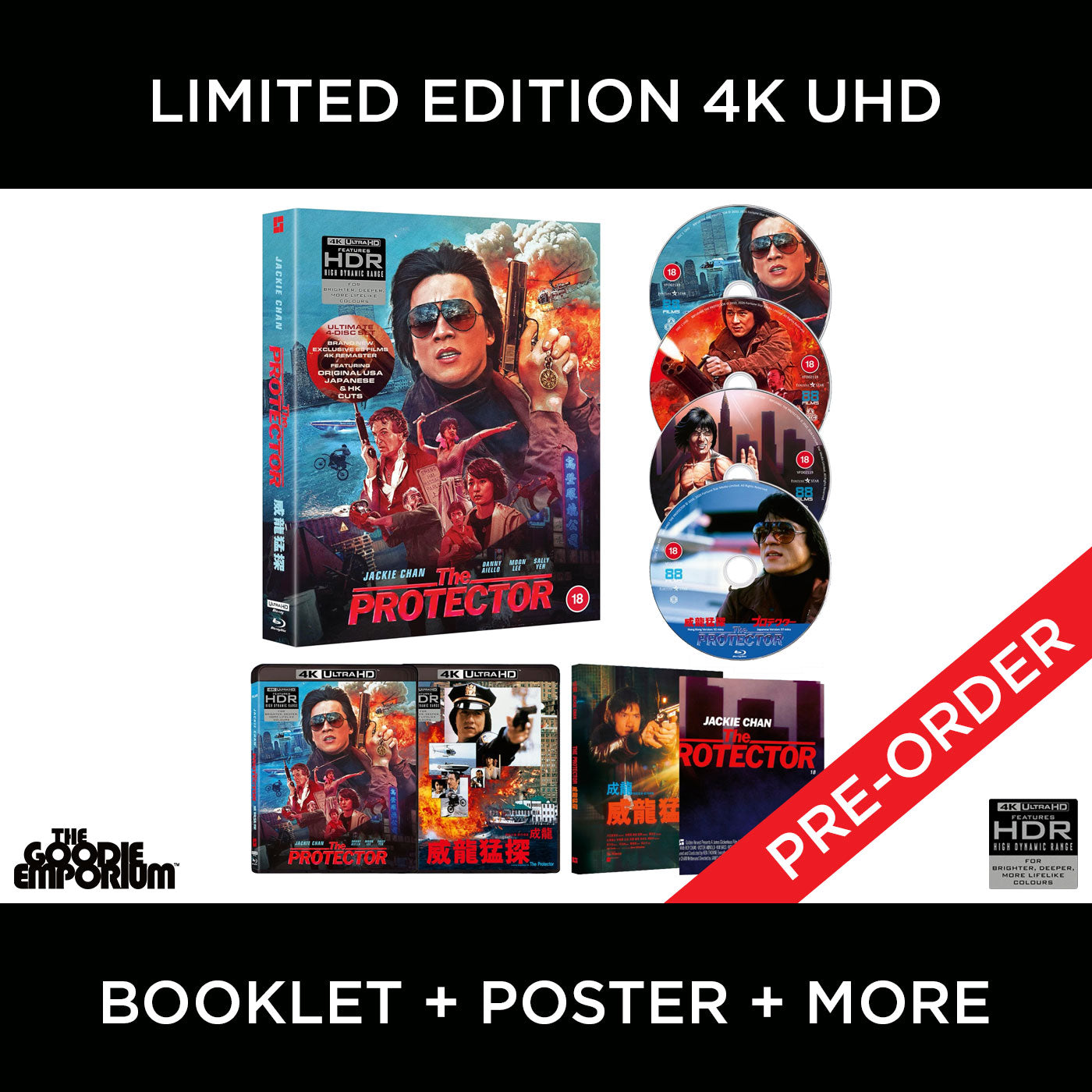 The Protector 4K UHD Blu-ray 88 Films Ultra HD Jackie Chan Limited
