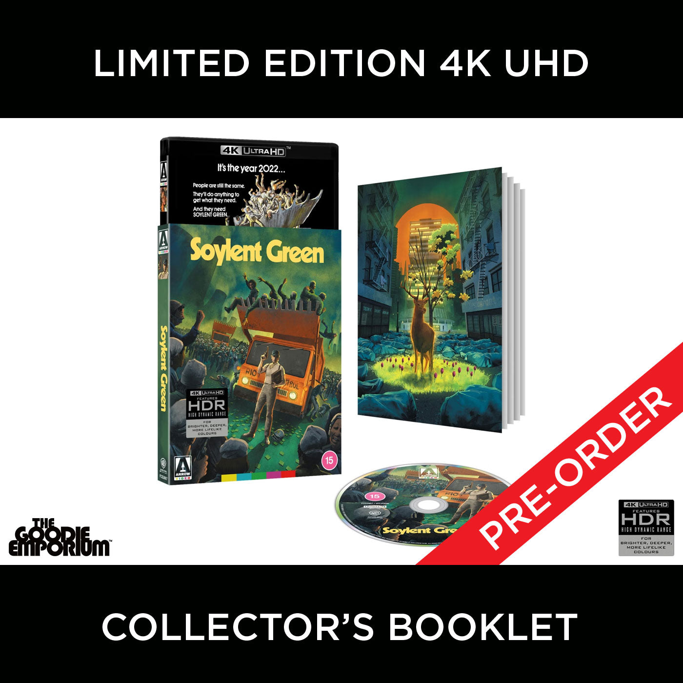 Soylent Green 4K Ultra HD Blu-ray Arrow 1973 Richard Fleischer Charlton Heston