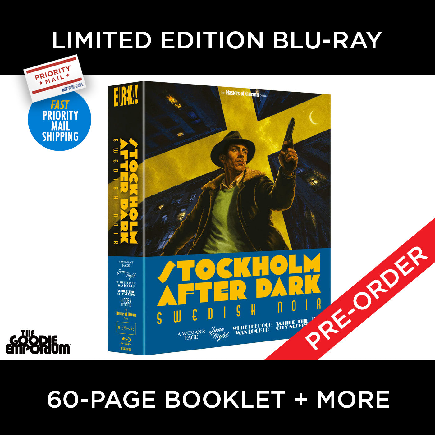 Stockholm After Dark Blu-ray Eureka A Woman’s Face June Night While the Door was Locked While City Sleeps Hidden in Fog