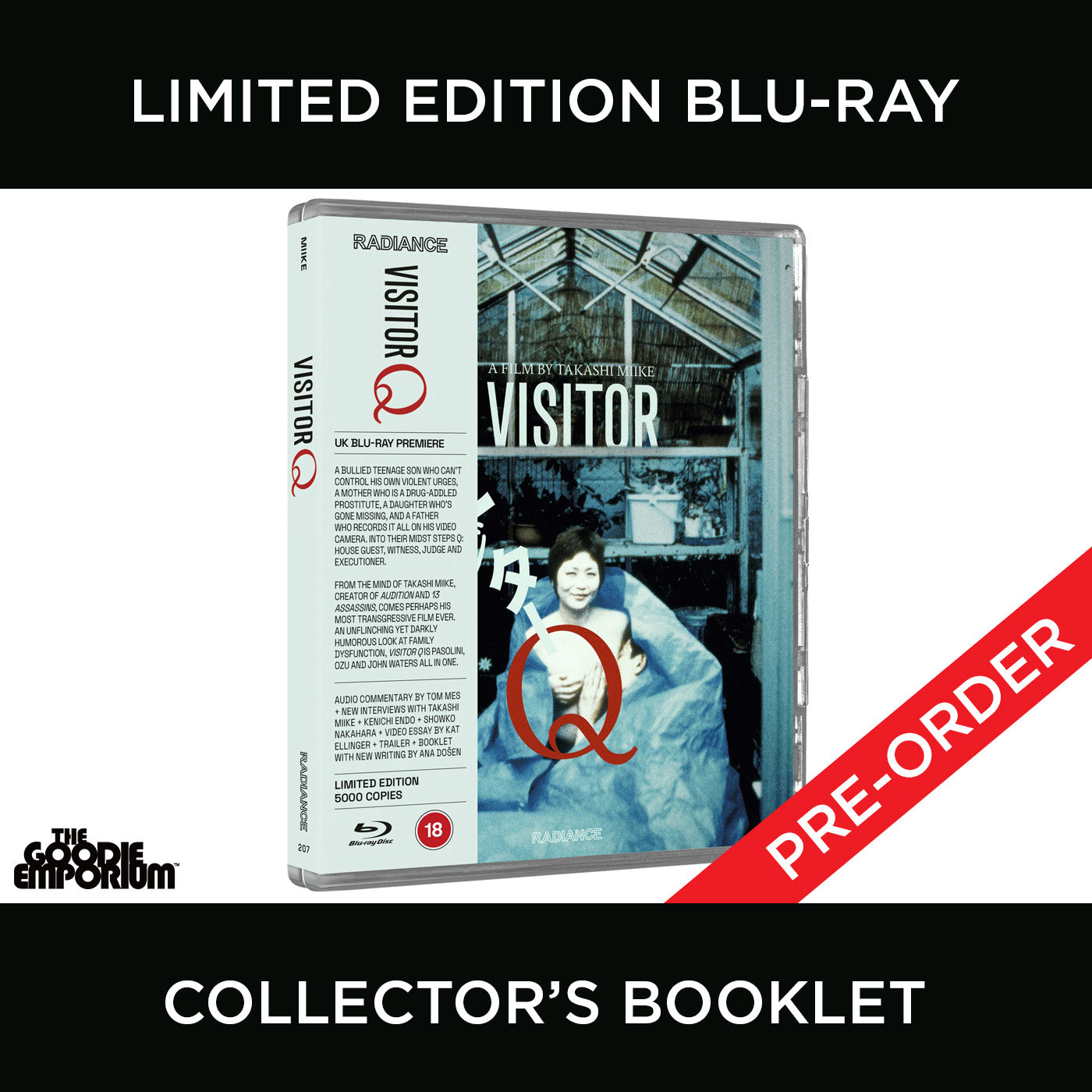 Visitor Q Blu-ray Radiance 2001 Takashi Miike