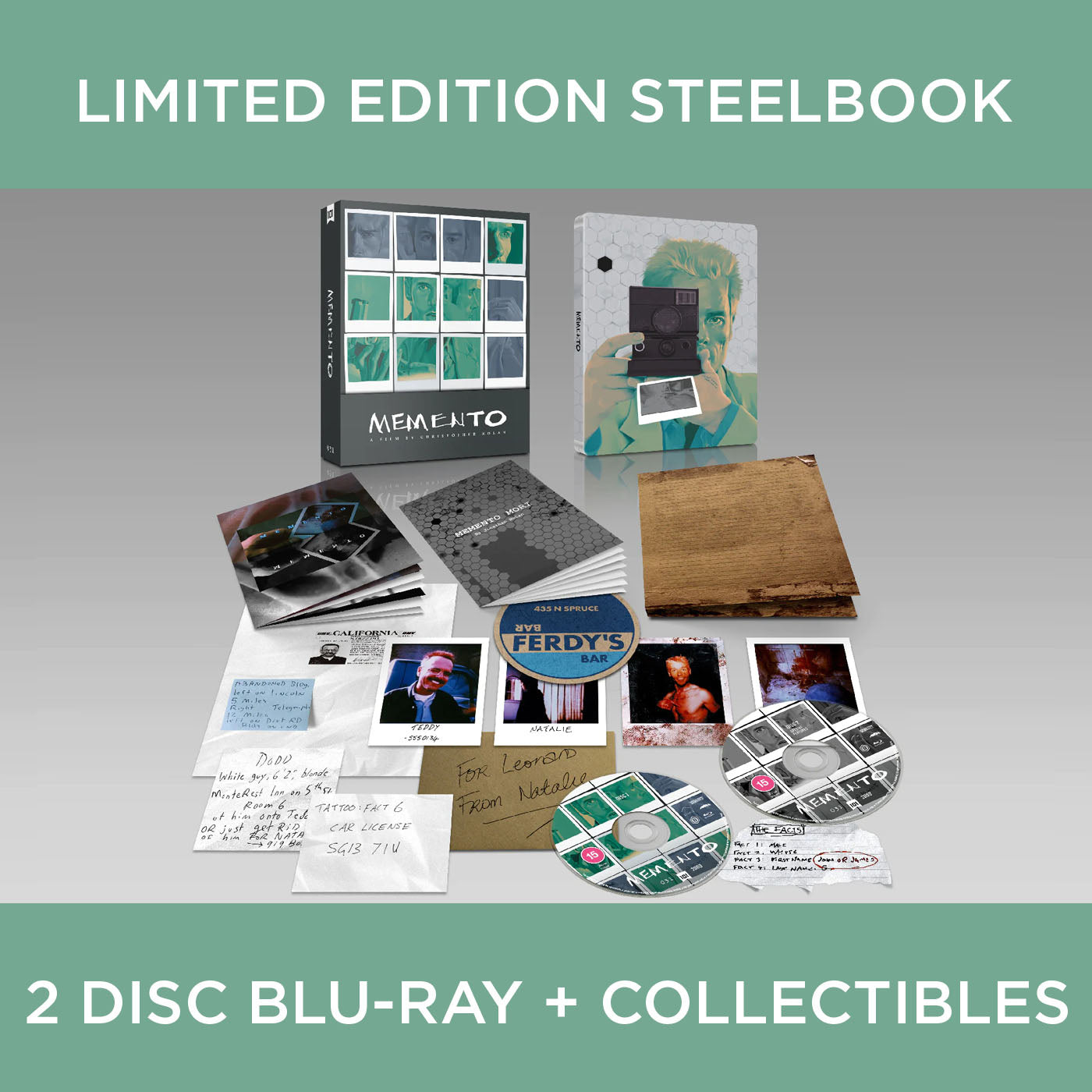 Memento Christopher Nolan Region B Blu-ray 101 Films Limited Edition