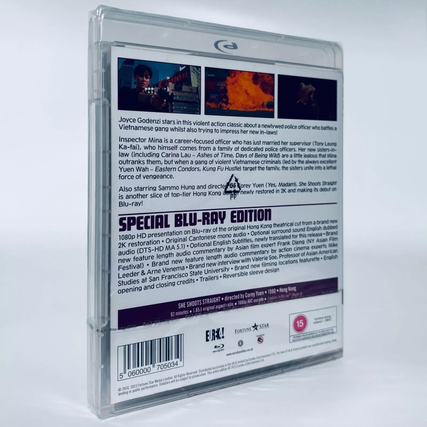 She Shoots Straight Corey Yuen Sammo Hung Joyce Godenzi Blu-ray Eureka