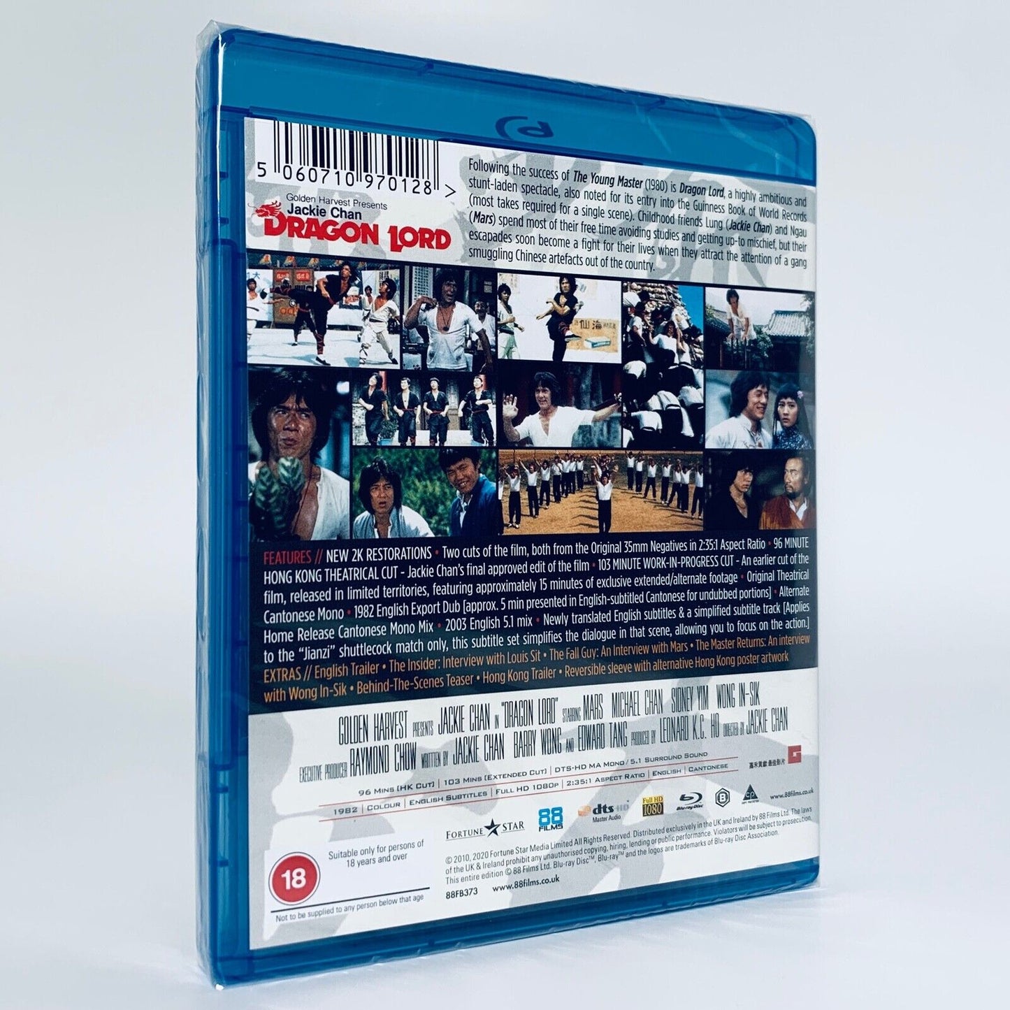 Dragon Lord Jackie Chan Region B Blu-ray 88 Films UK Young Master in Love