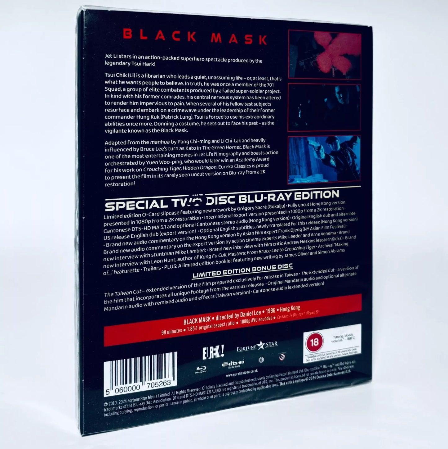 Black Mask Jet Li Sean Lau Anthony Wong 2-Disc Blu-ray Eureka Kato Green Hornet