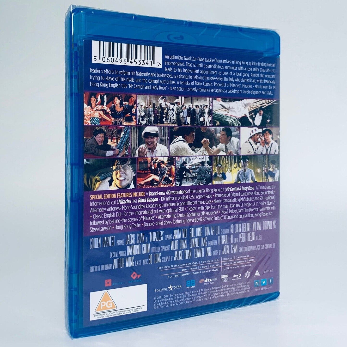 Miracles Anita Mui Jackie Chan Mr. Canton and Lady Rose Region B Blu-ray 88 Films UK