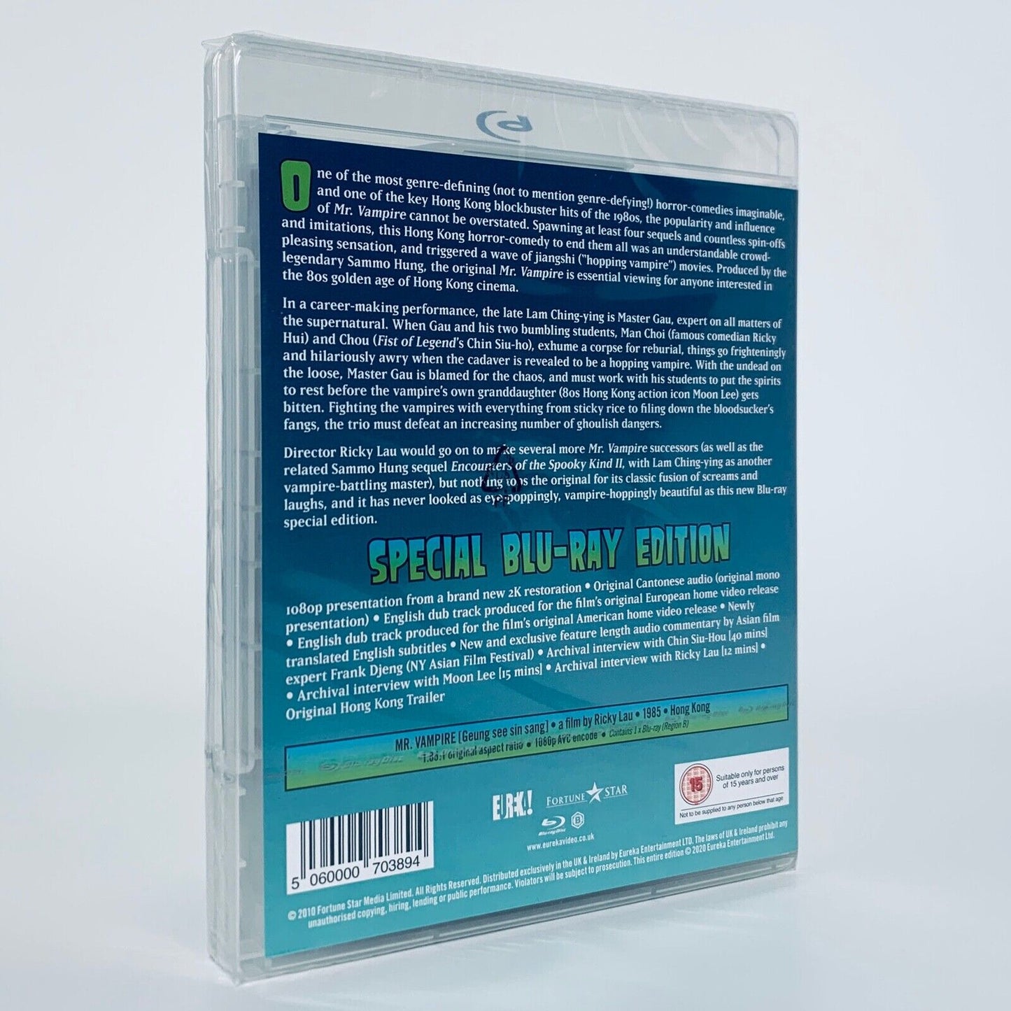 Mr. Vampire Blu-ray Eureka UK Region B Lam Ching Ying Sammo Hung Mister
