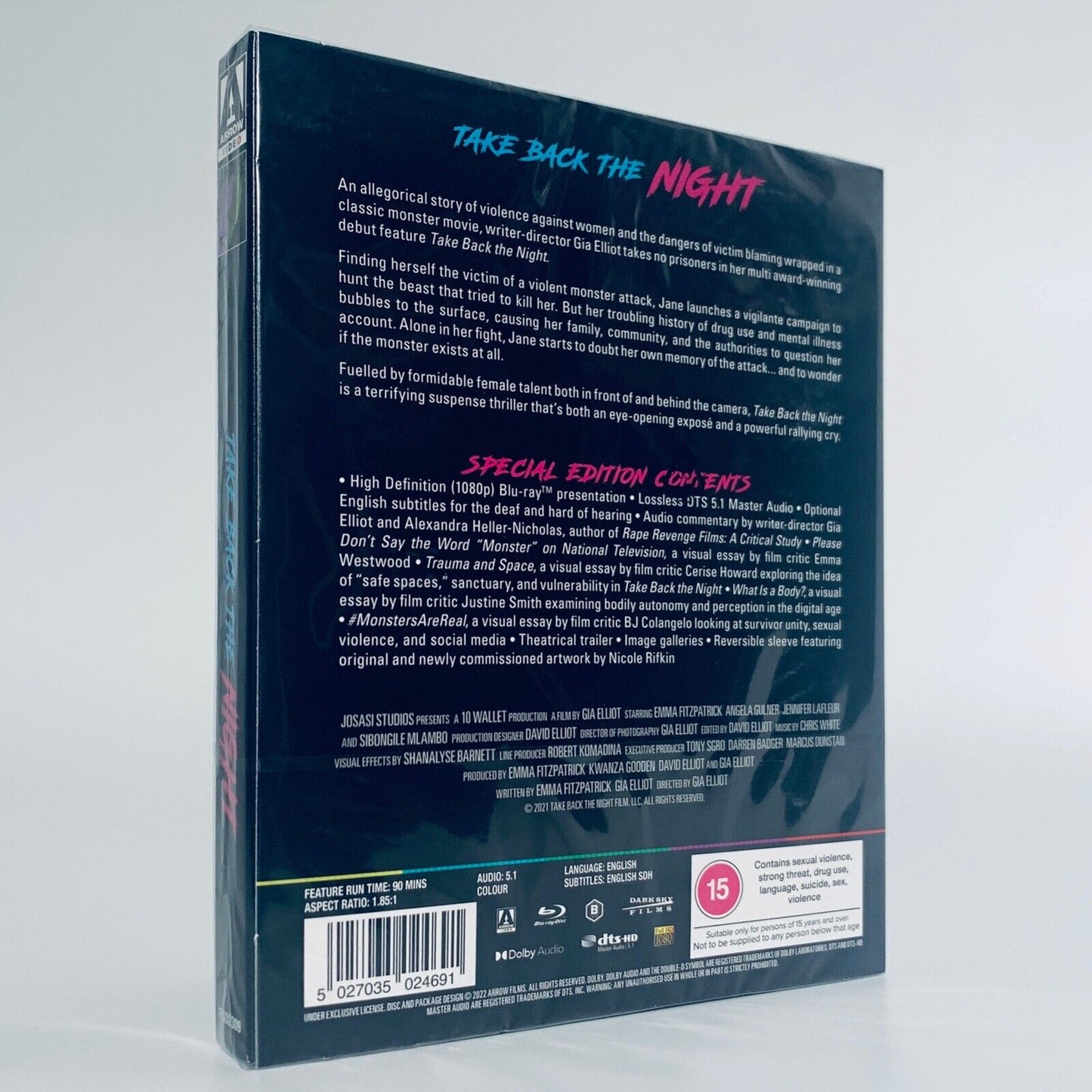 Take Back the Night Gia Elliot Emma Fitzpatrick Region B Blu-ray Arrow