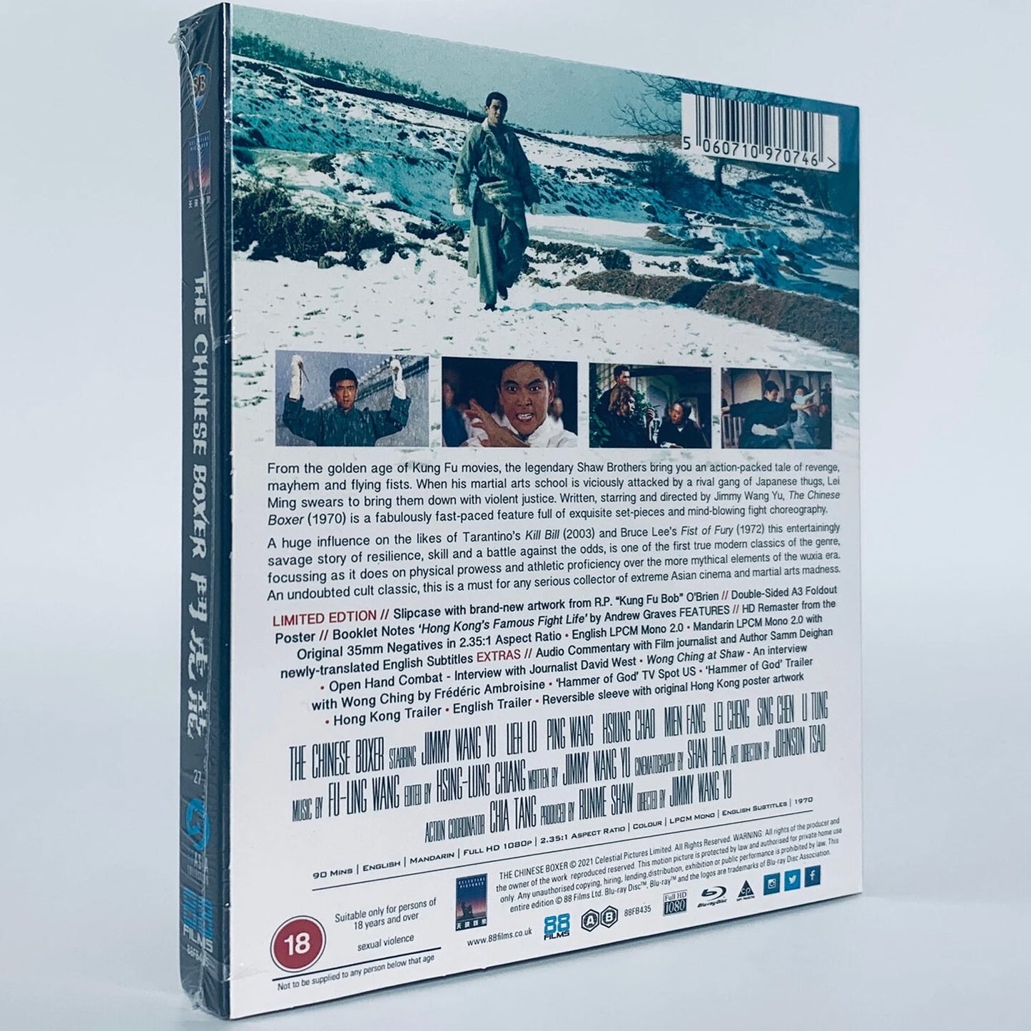 Chinese Boxer Blu-ray 88 Films Wang Yu Shaw Brothers The Hammer of God