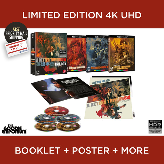 A Better Tomorrow Trilogy 4K Ultra HD Blu-ray Arrow II III 2 3 John Woo Chow Yun Fat Leslie Cheung Leslie Cheung