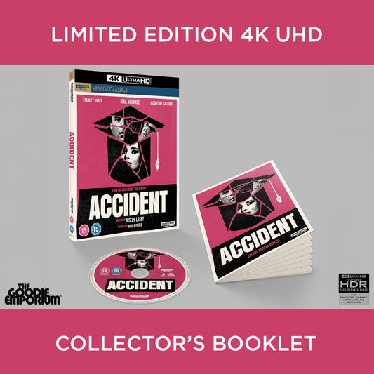 Accident 4K Ultra HD Blu-ray 1967 Studio Canal Joseph Losey Dirk Bogarde Stanley Baker Jacqueline Sassard