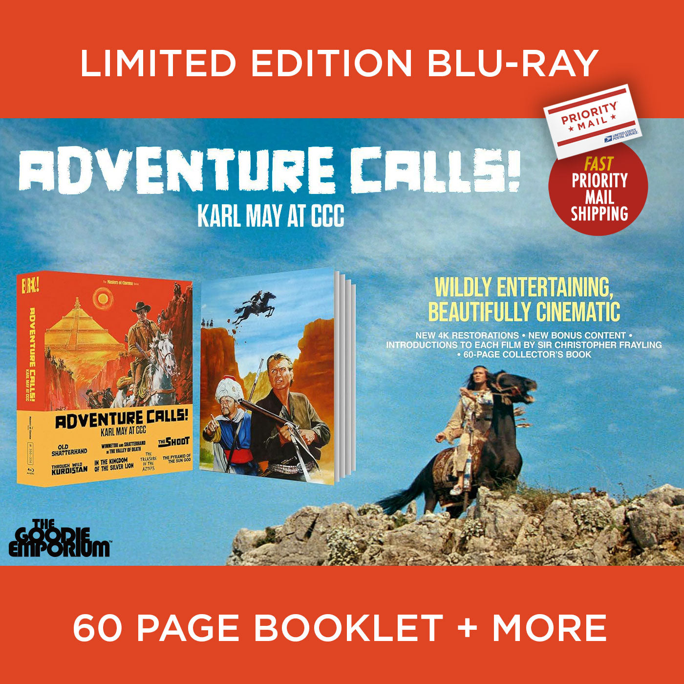 Adventure Calls Karl May at CCC Blu-ray Eureka Old Shatterhand Winnetou and Old Shatterhand in the Valley of Death
