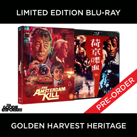 The Amsterdam Kill Blu-ray 88 Films Golden Harvest Robert Clouse Leslie Nielsen Robert Mitchum
