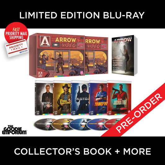 Enter the Video Store Video Vengeance Blu-ray Arrow Hangfire Joshua Tree Ministry of Vengeance Rotor Final Alliance
