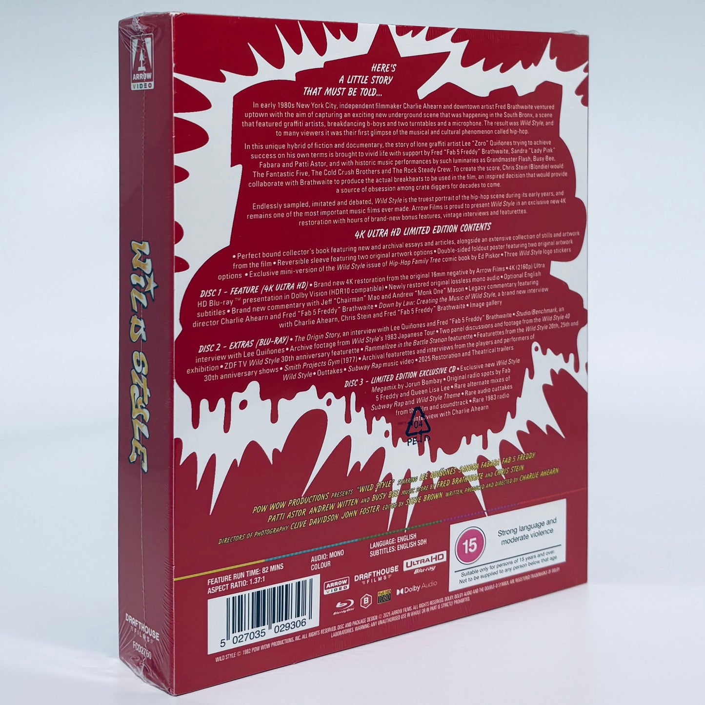 Wild Style 4K Ultra HD 1982 Blu-ray Arrow Charlie Ahearn Rap Hip-hop culture