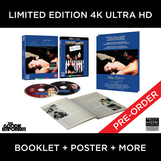 Blue Velvet 4K Ultra HD Blu-ray UHD 1986 Arrow David Lynch Kyle MacLachlan Isabella Rossellini