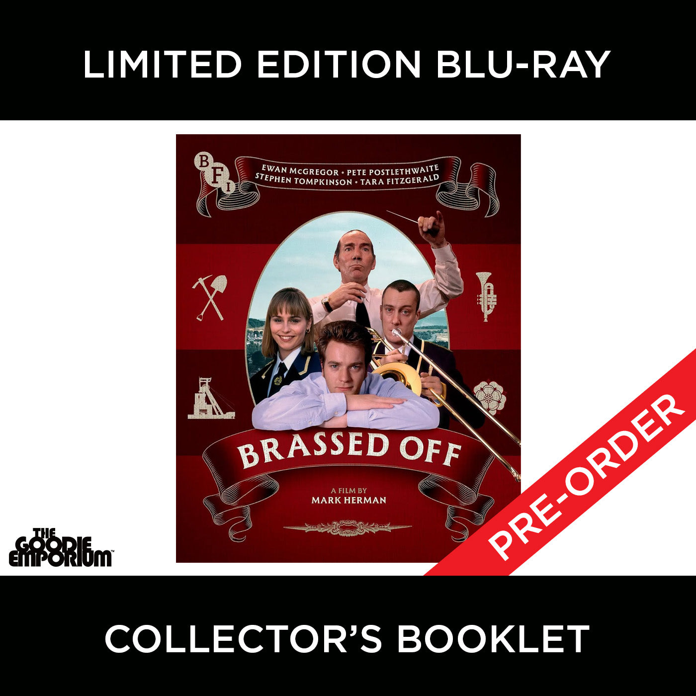 Brassed Off Blu-ray 1996 BFI British Film Institute Mark Herman Ewan McGregor Pete Postlethwaite