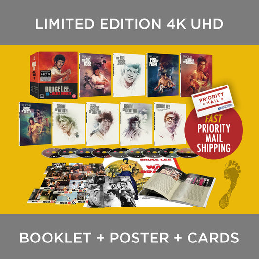 Bruce Lee At Golden Harvest Collection Big Boss Enter the Dragon Fist of Fury Game of Death Ultra HD Limited Edition UHD 4K Region B Blu-ray Arrow