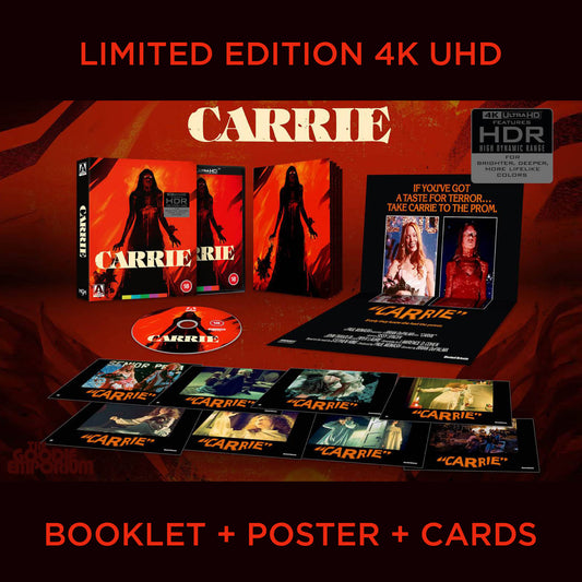 Carrie Brian De Palma Stephen King 1976 UHD 4K Arrow Films Ultra HD Blu-ray UK