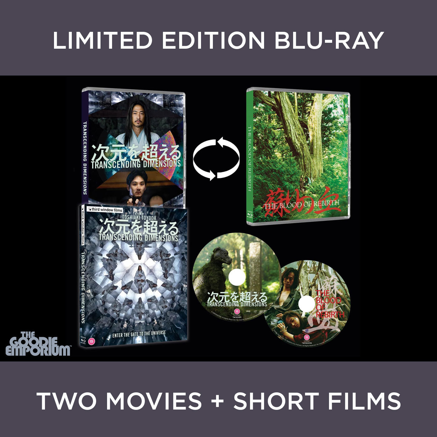 Transcending Dimensions Blu-ray The Blood of Rebirth Third Window Films Toshiaki Toyoda Ryuhei Matsuda