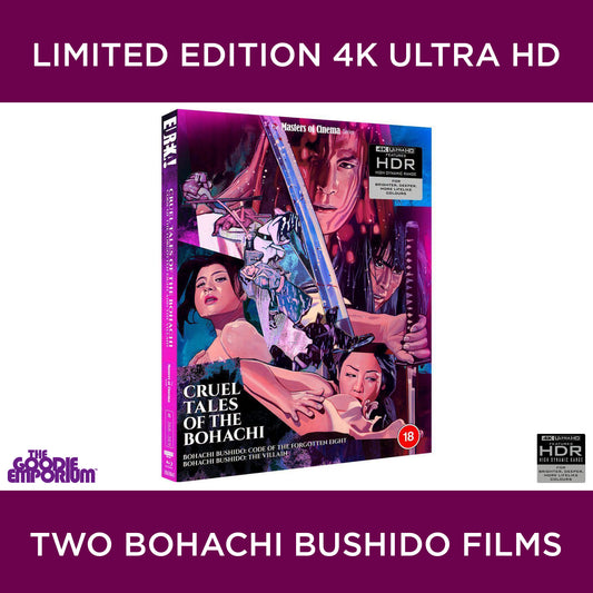 Cruel Tales Of The Bohachi 4K Ultra HD UHD Blu-ray Eureka Code of the Forgotten Eight Bohachi Bushido The Villain.