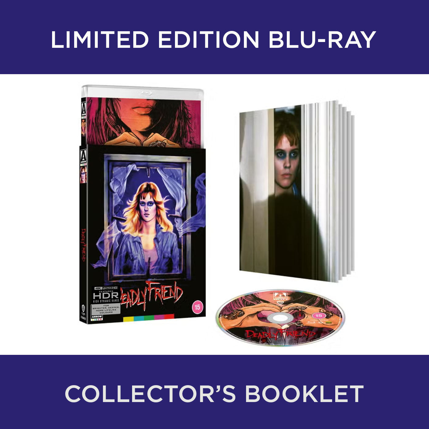 Deadly Friend 1986 Wes Craven Blu-ray Arrow Films Kristy Swanson