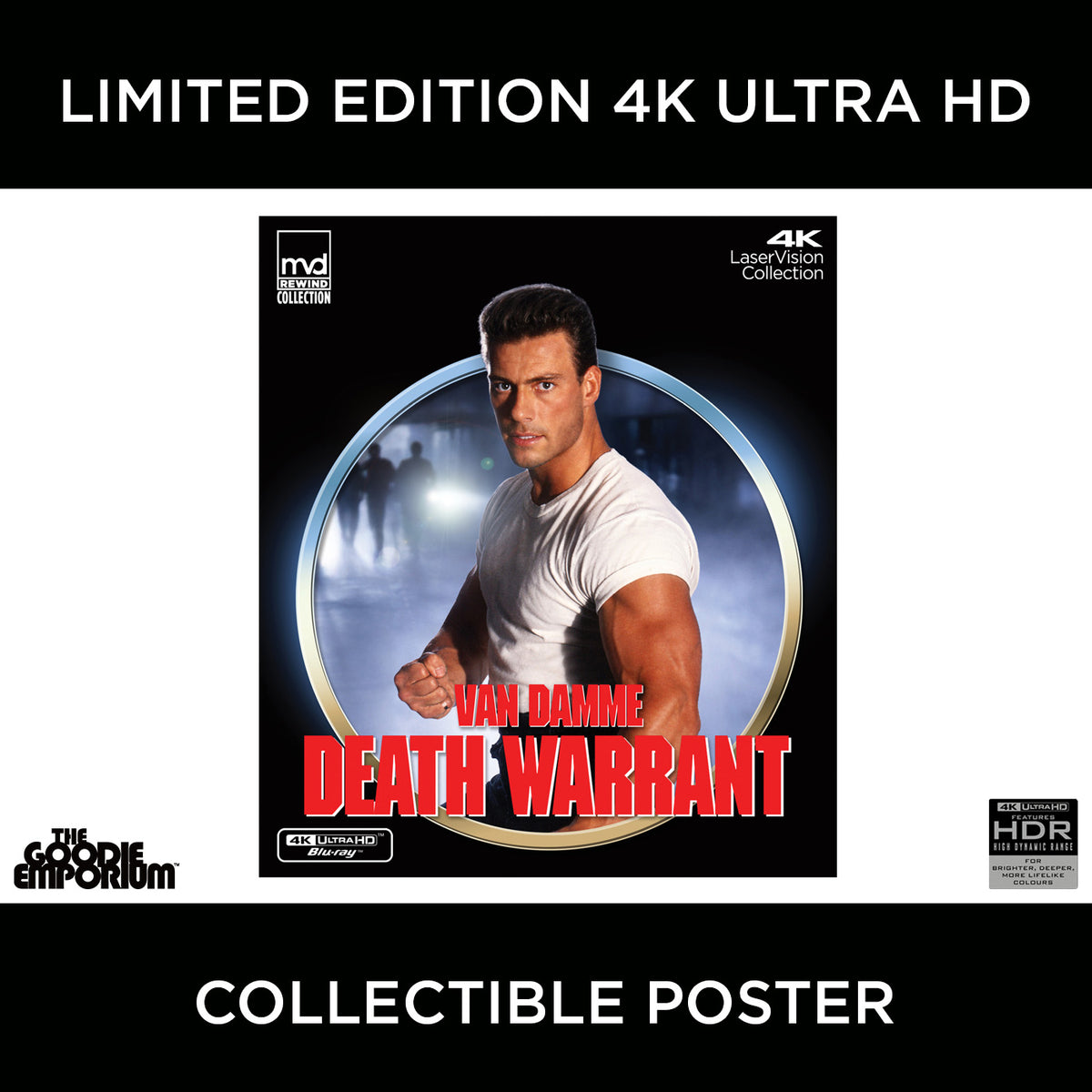 Death Warrant 4K Ultra HD Blu-ray MVD Jean-Claude Van Damme